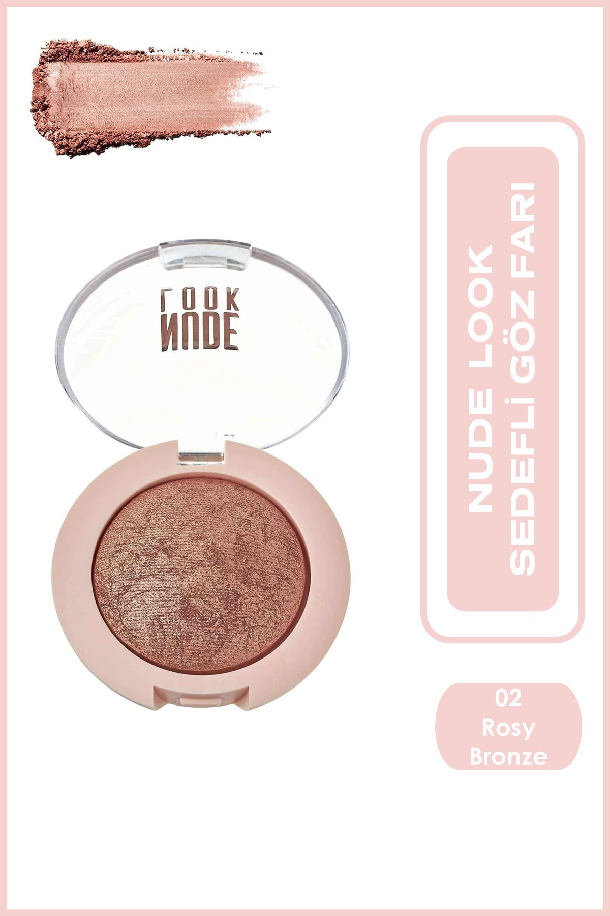 سایه چشم براق مدل Nude Look رنگ شامپاینی گلدن رز Golden Rose