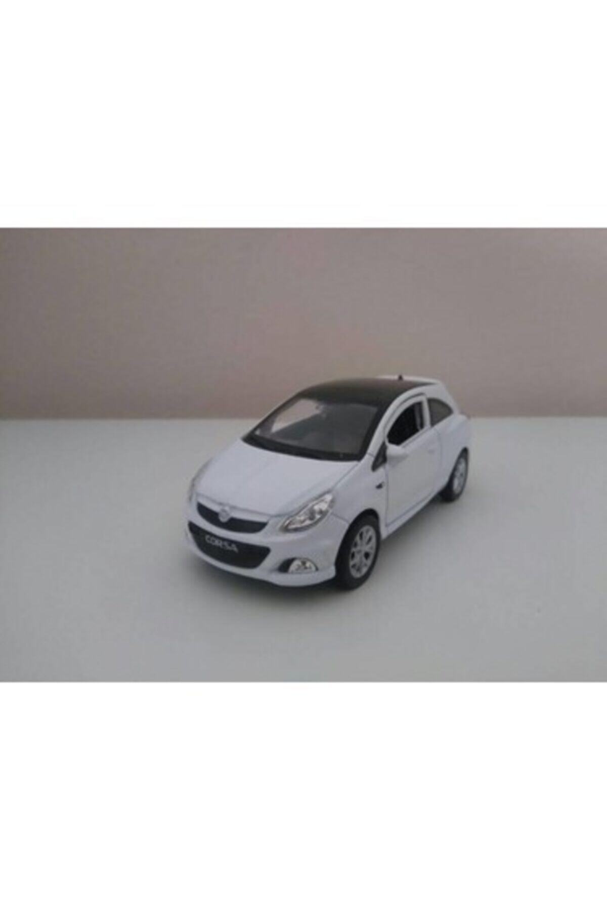 مدل خودرو OPEL CORSA سفید مقیاس 1:38 فلزی مدلگاراژ اورجینال WELLY