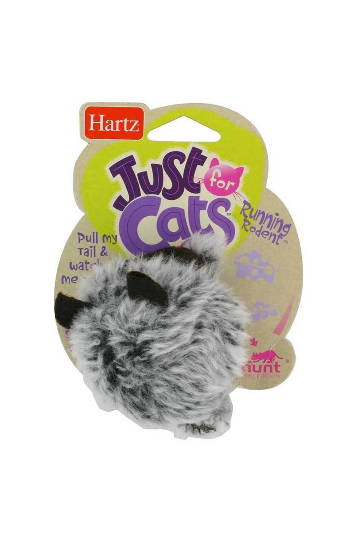 اسباب‌بازی موش گربه هارتز Hartz Just For Cats Running Rodent، رنگی