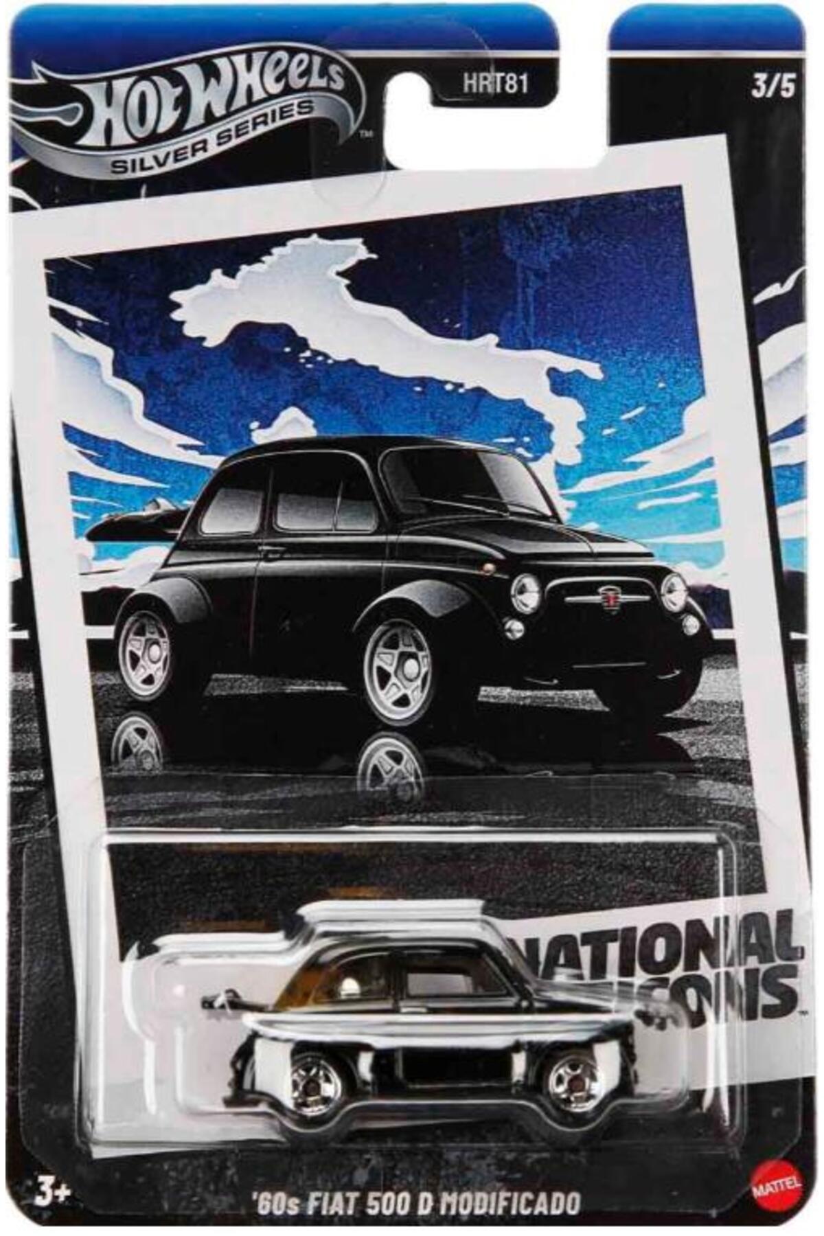 ماشین اسباب بازی FIAT 500 D MODIFICADO JBY88 سری نقره ای دهه 60 از ترکیه HOT WHEELS