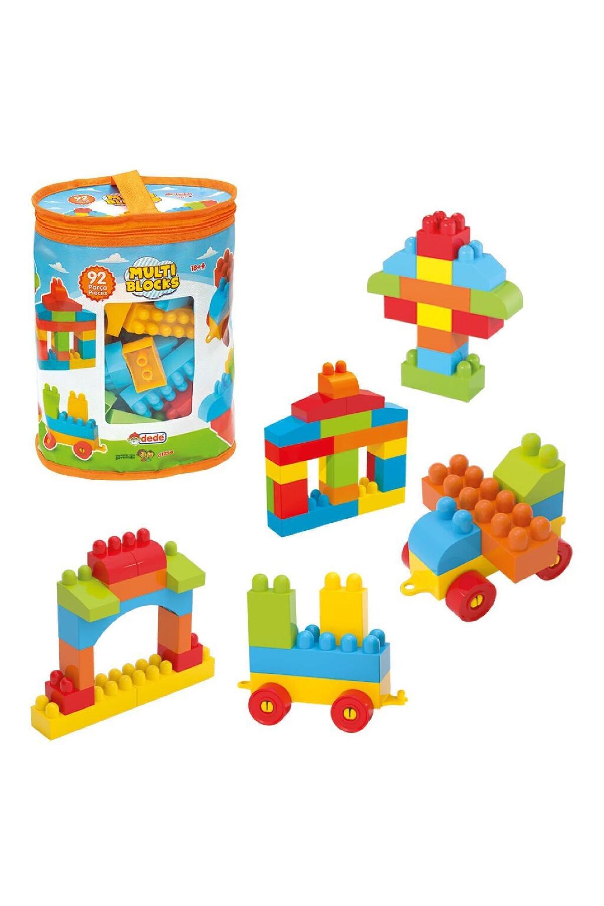 لگو و اسباب بازی های ساخت محور DEDE 01254 MULTI BLOCKS 92 PIECES از ترکیه toysclub