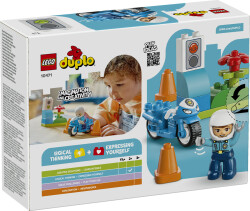 مجموعه بازی ساختنی موتورسیکلت پلیس آبی لگو LEGO، سری دوپلو DUPLO، مدل 10471، ۱۱ قطعه، مناسب ۲ سال به بالا
