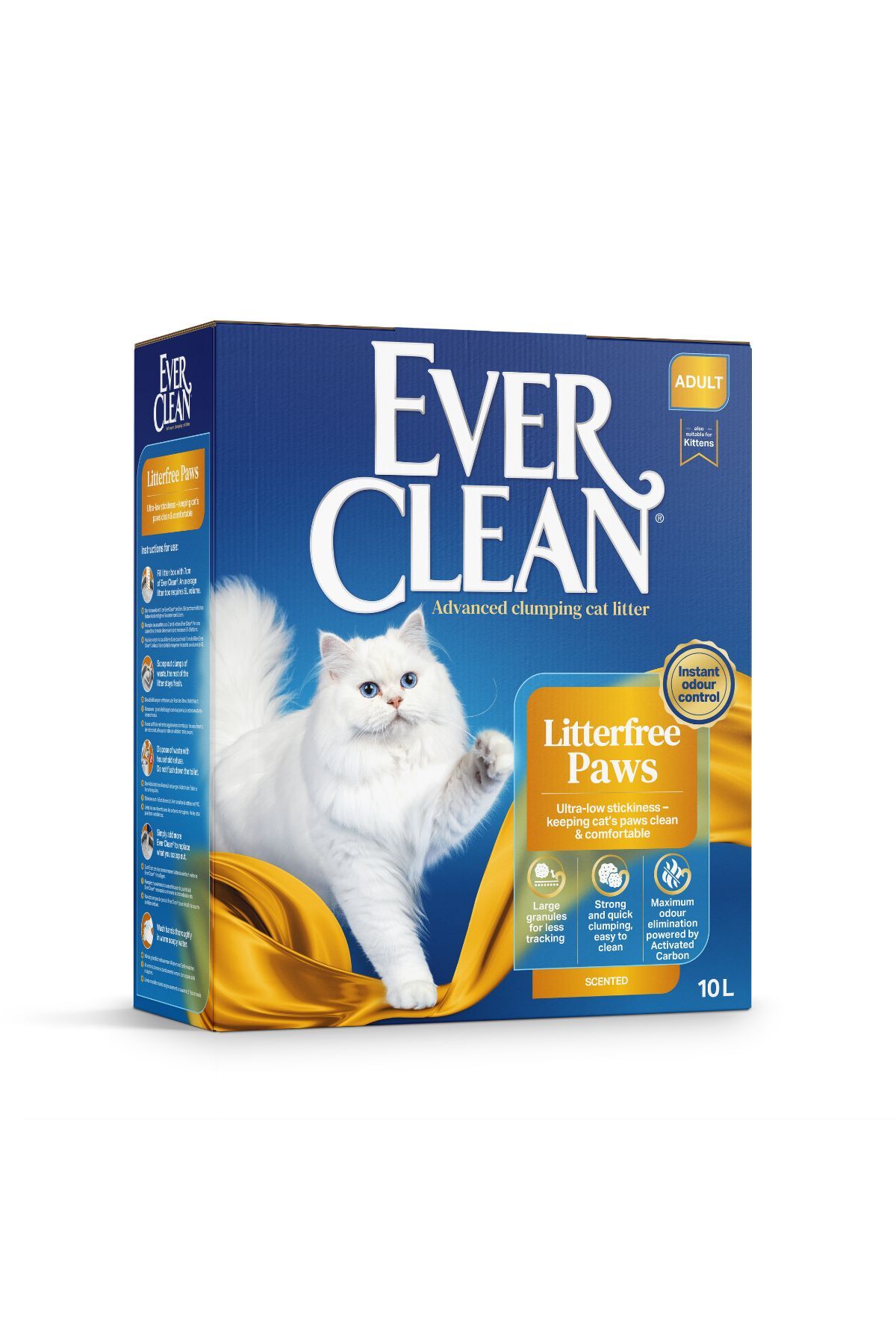 خاک گربه اور کلین Ever Clean Litterfree Paws، ۱۰ لیتر
