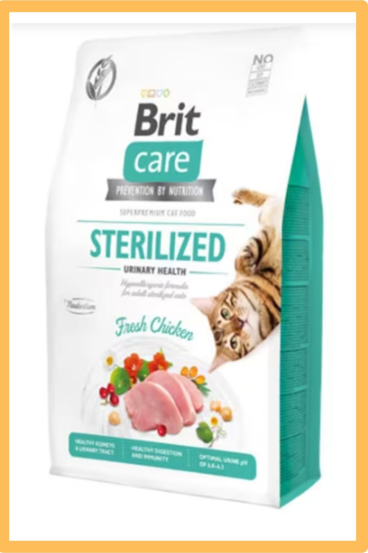 غذای خشک گربه بریت کر Brit Care مدل DPM11، مرغ، ۲ کیلوگرم