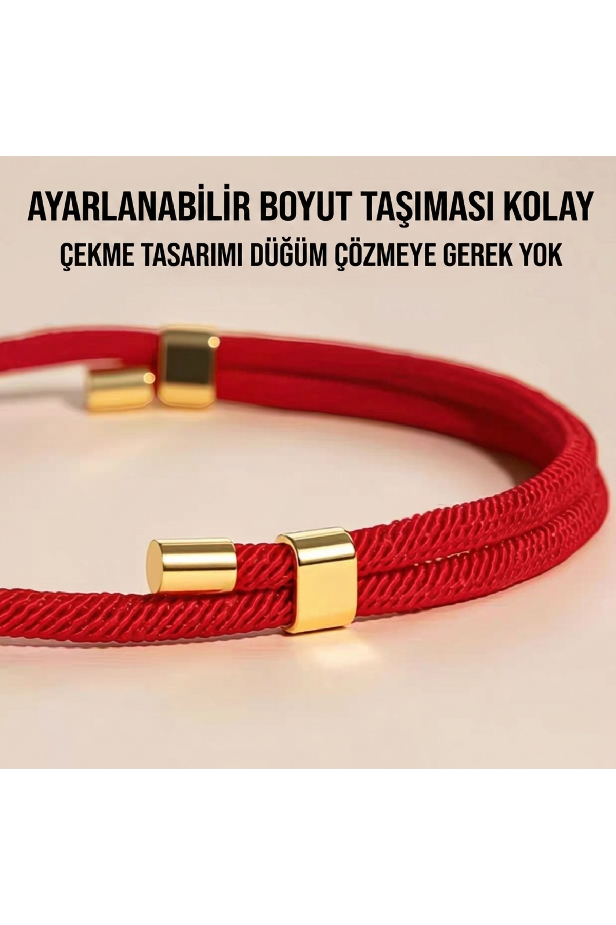 قلاده گربه با آویز شانس و مهره چوبی، بند قرمز قابل تنظیم، مرکز فرهنگ چین ÇİN KÜLTÜR MERKEZİ، مدل TSM01