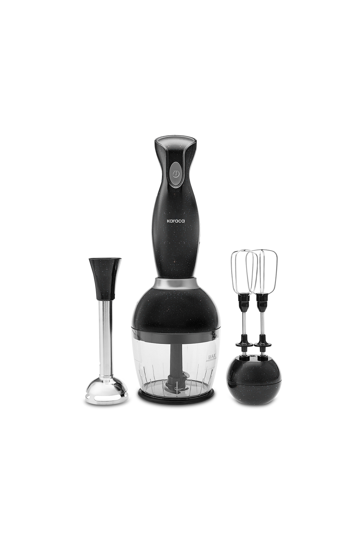 ست مخلوط کن PRO MIDI PLUS 3 BLENDER SET SHINY مشکی 1000W اورجینال Karaca