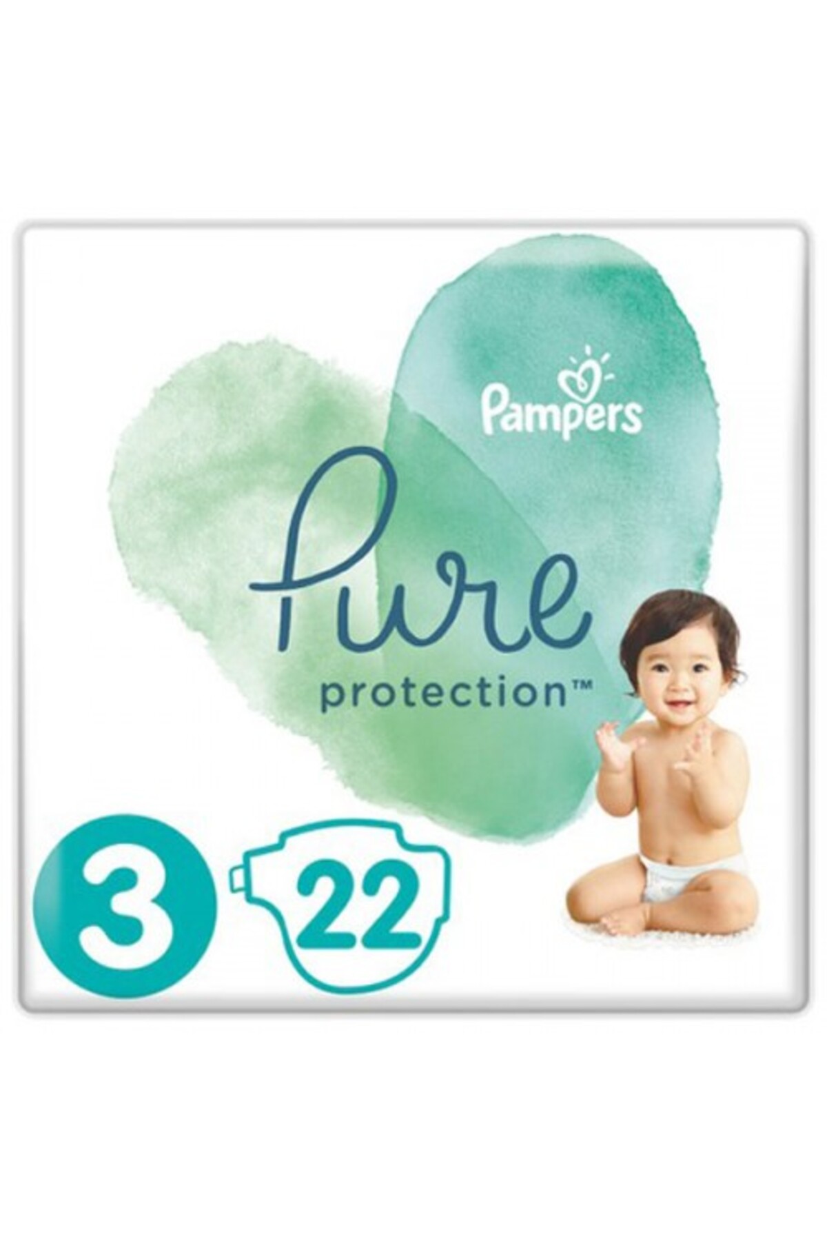 پوشک بچه پمپرز پیور سایز 3 22 لیتری اورجینال Prima