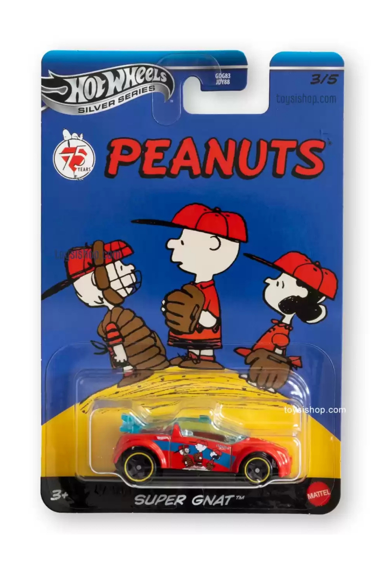 ماشین اسباب بازی PEANUTS SUPER GNAT 3 5 JDY88 از ترکیه HOT WHEELS