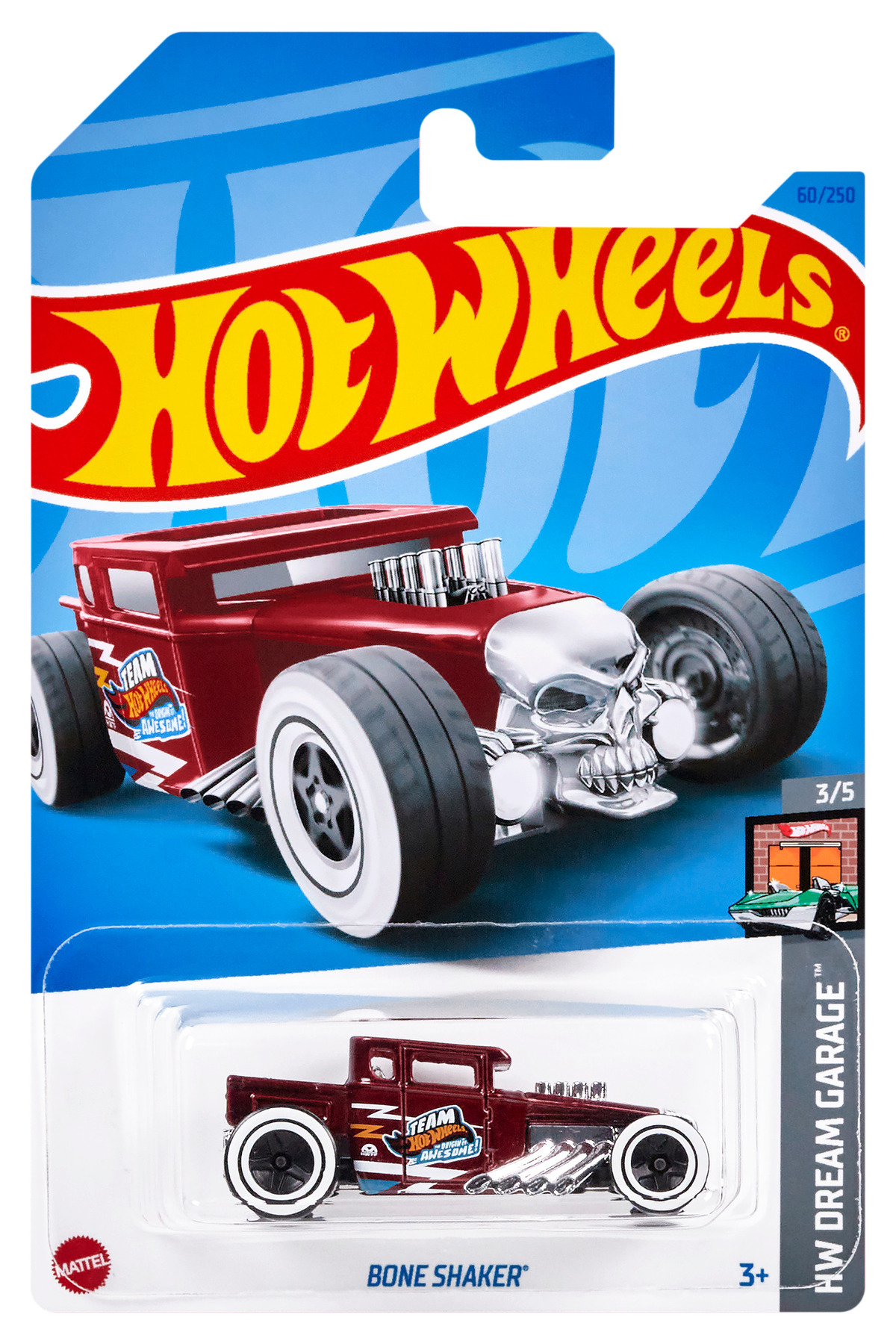 ماشین اسباب بازی چرخ دستی تکی BONE SHAKER HKJ95 از ترکیه HOT WHEELS