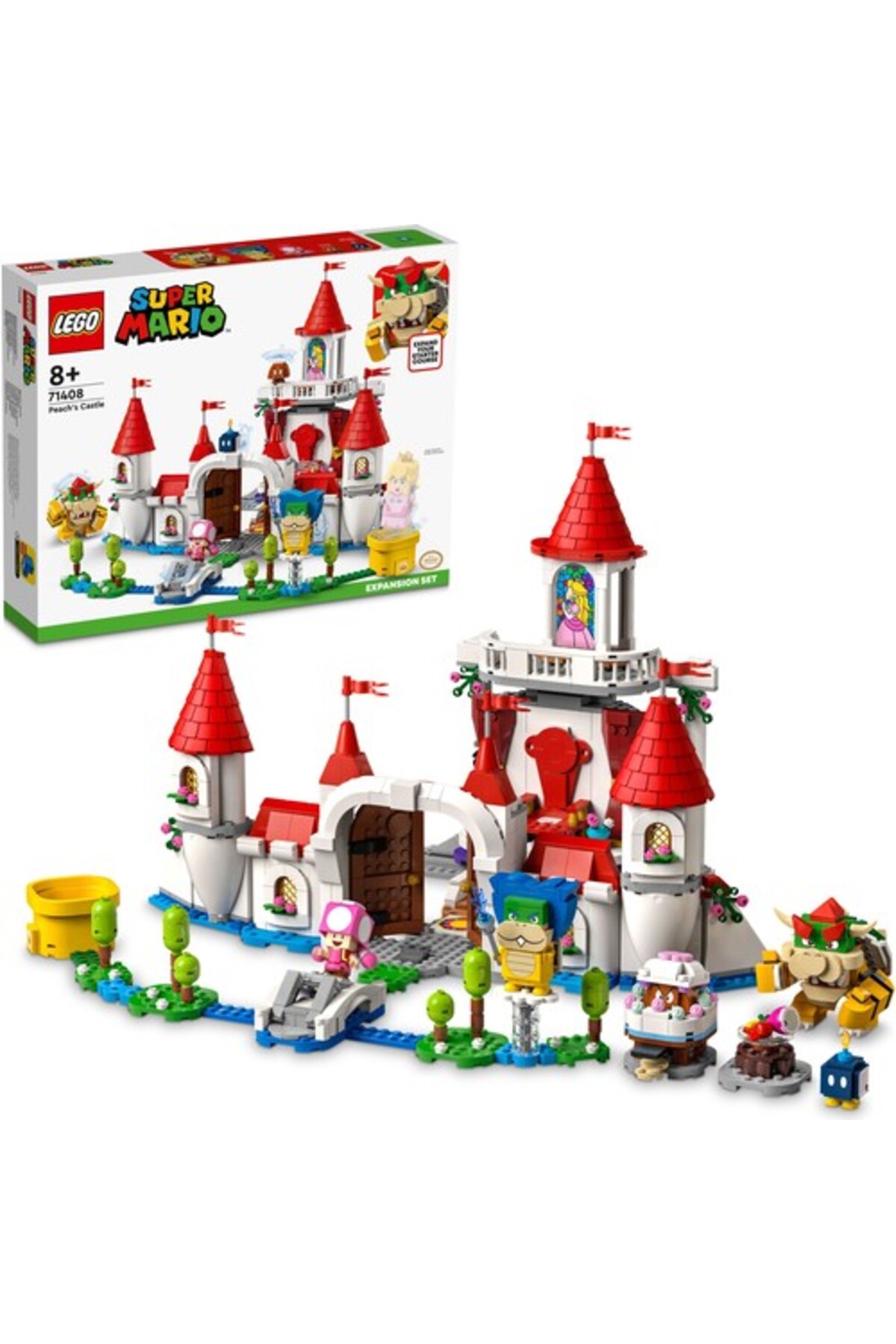 LEGO لگو مجموعه ماجراجویی اضافی قلعه هلو سوپر ماریو 71408 ست ساختنی برای کودکان (1216 عدد)