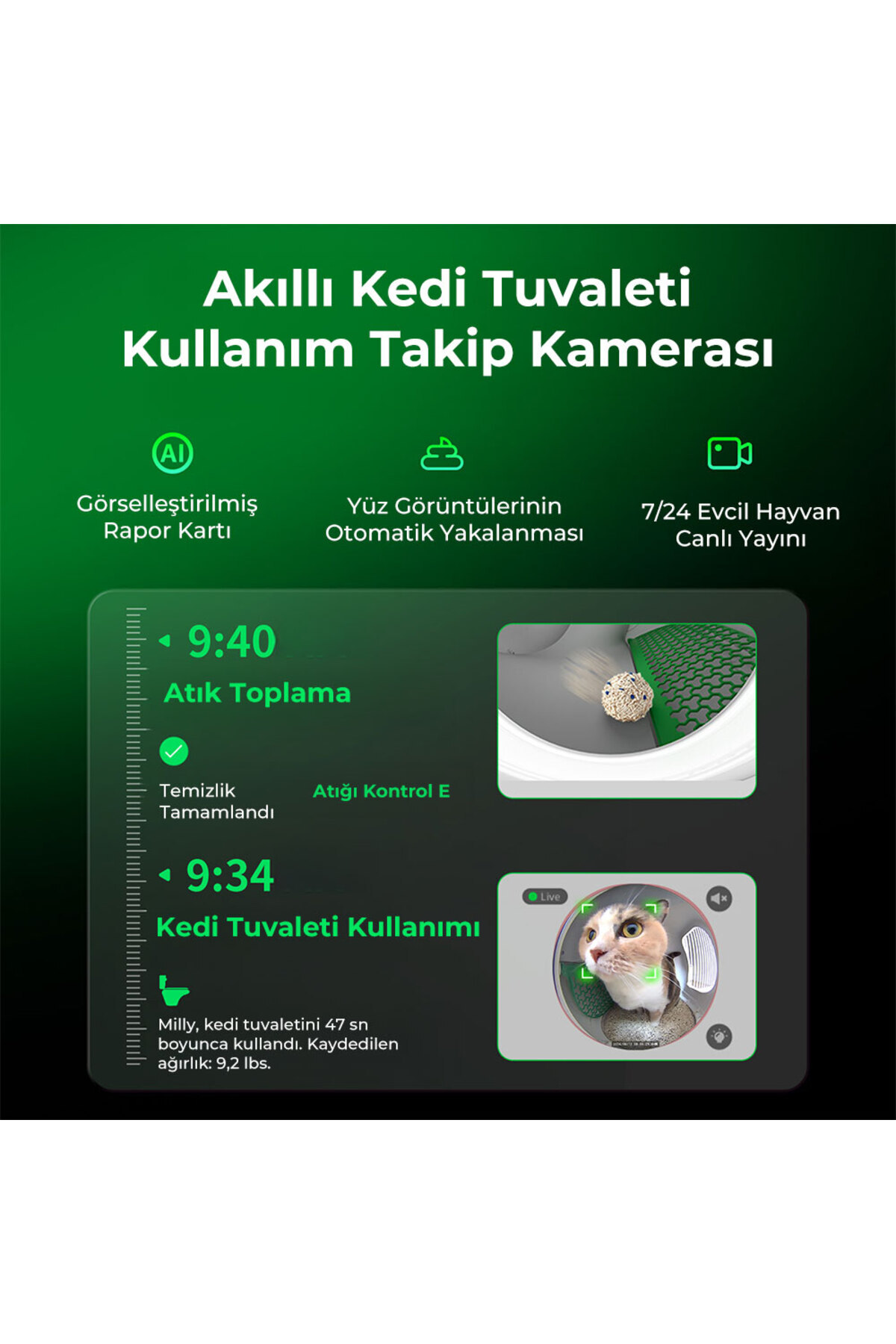 توالت هوشمند گربه پت‌کیت Petkit مدل Purobot Max Pro، سفید