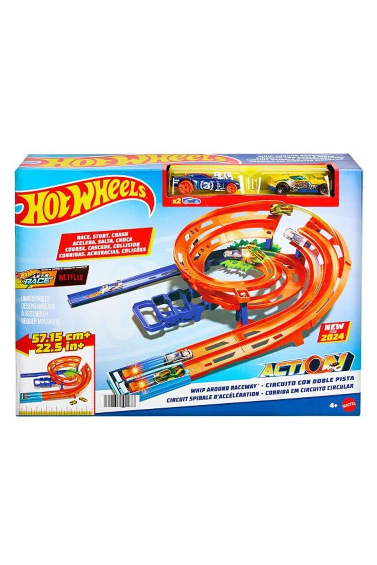 ست بازی پیست مسابقه ای و آکروباتیک دوگانه از ترکیه HOT WHEELS