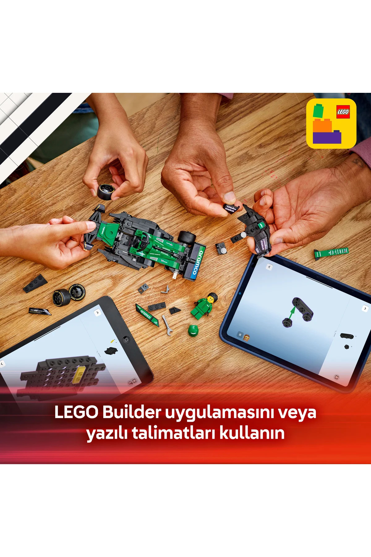 لگو و اسباب بازی های ساخت محور ® SPEED ​​​​CHAMPIONS KICK SAUBER F1® TEAM C44 RACE CAR 77247 10+ TOY BUILDING SET 259P اورجینال LEGO
