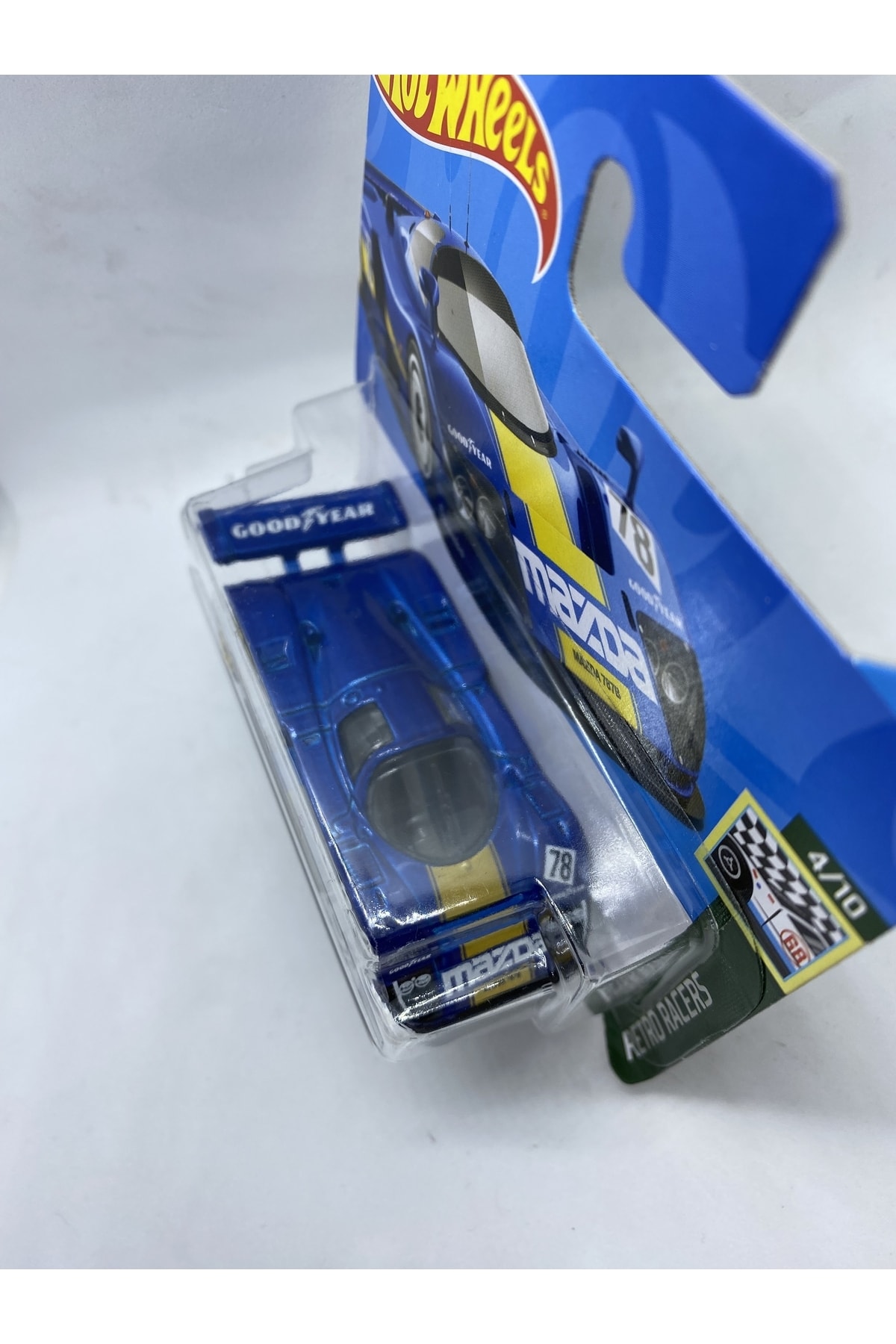 ماشین اسباب بازی مدل آبی مزدا 787B هات ویلز اورجینال HOT WHEELS