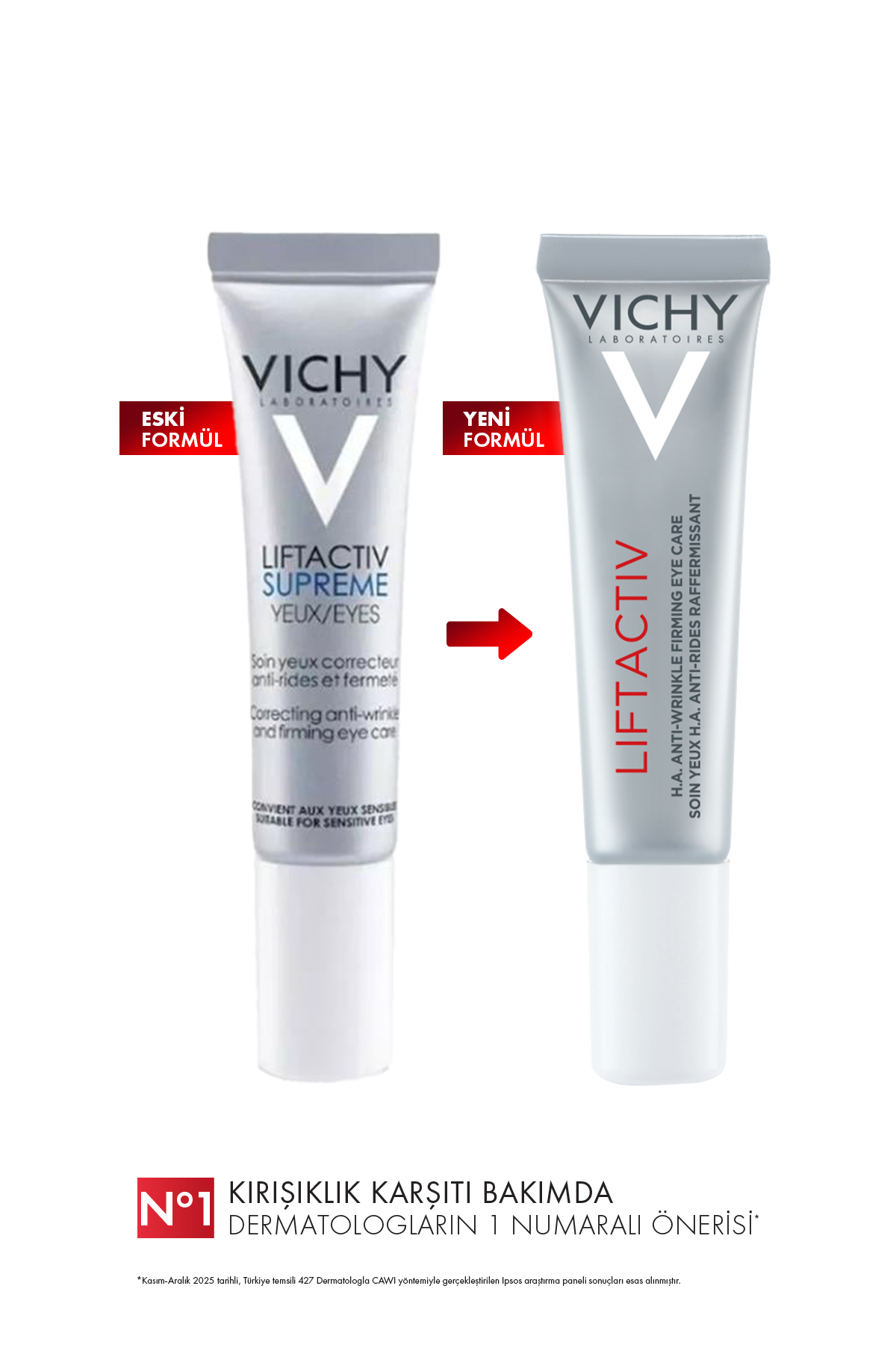 کرم دور چشم ضد پیری لیفت اکتیو حجم 15 میلی لیتر  ویشی Vichy