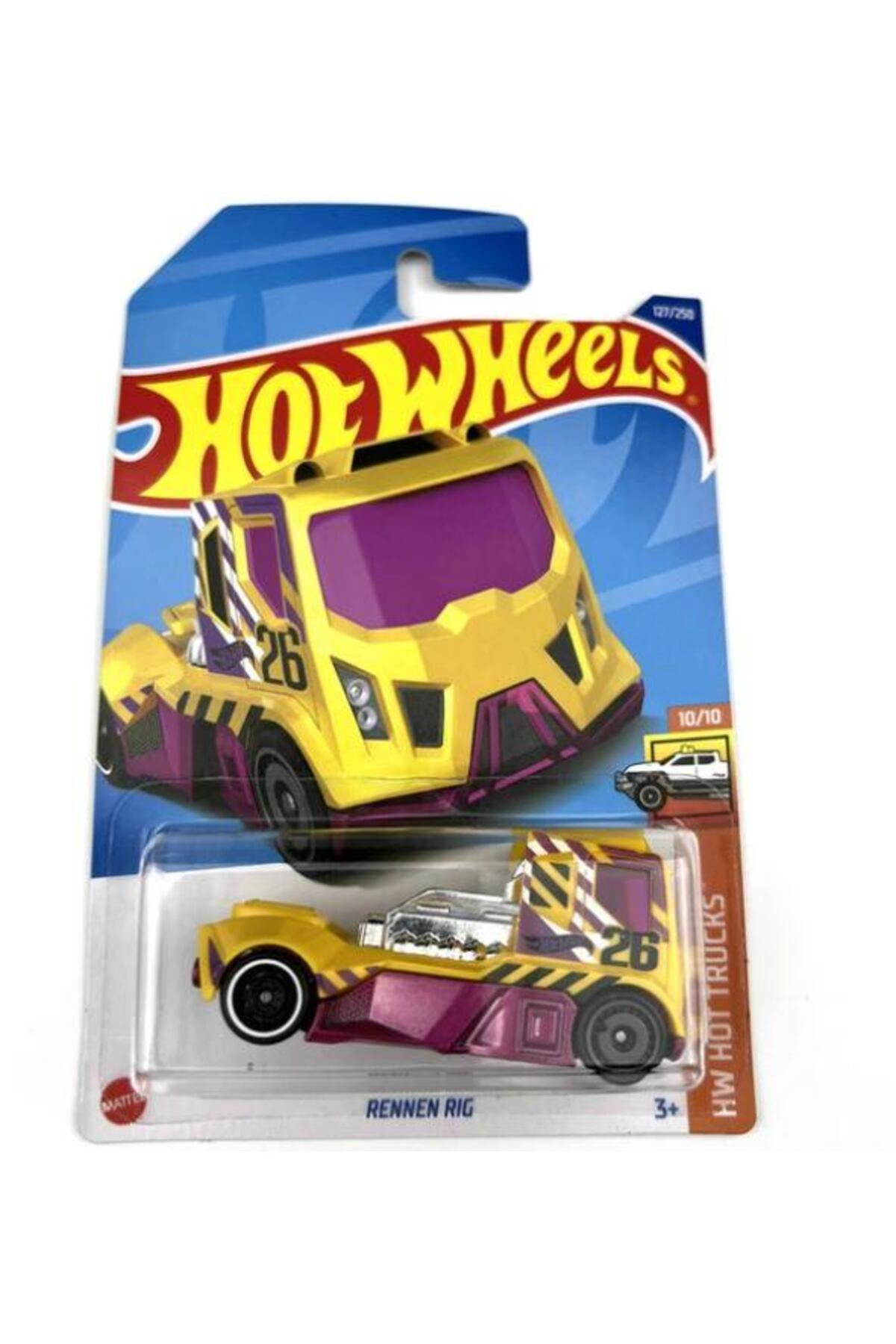 ماشین اسباب بازی RENNEN RIG HCX55 127 هات ویلز اورجینال HOT WHEELS