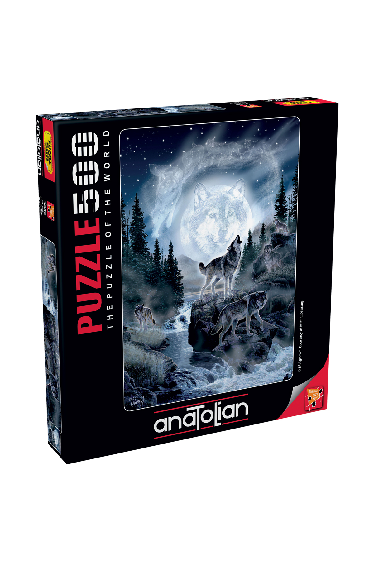 پازل اره منبت کاری مویی 500 تکه MOONLIGHT 3636 Anatolian Puzzle