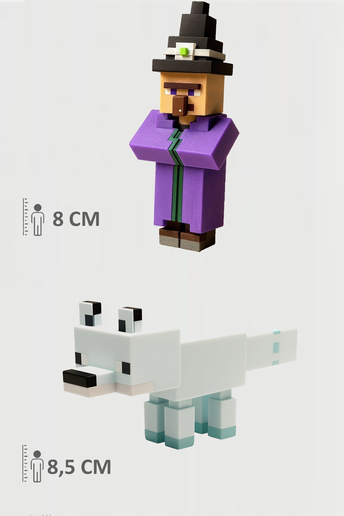 اسباب بازی های فیگور دیگر مجموعه متحرک جادوگر MINECRAFT و WINTER FOX WITCH FigürDizayn