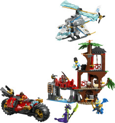 مجموعه ساختنی لگو LEGO نینجاگو NINJAGO مدل 71857، نبرد خانه درختی و وسایل نقلیه نینجا، ۶۴۲ قطعه
