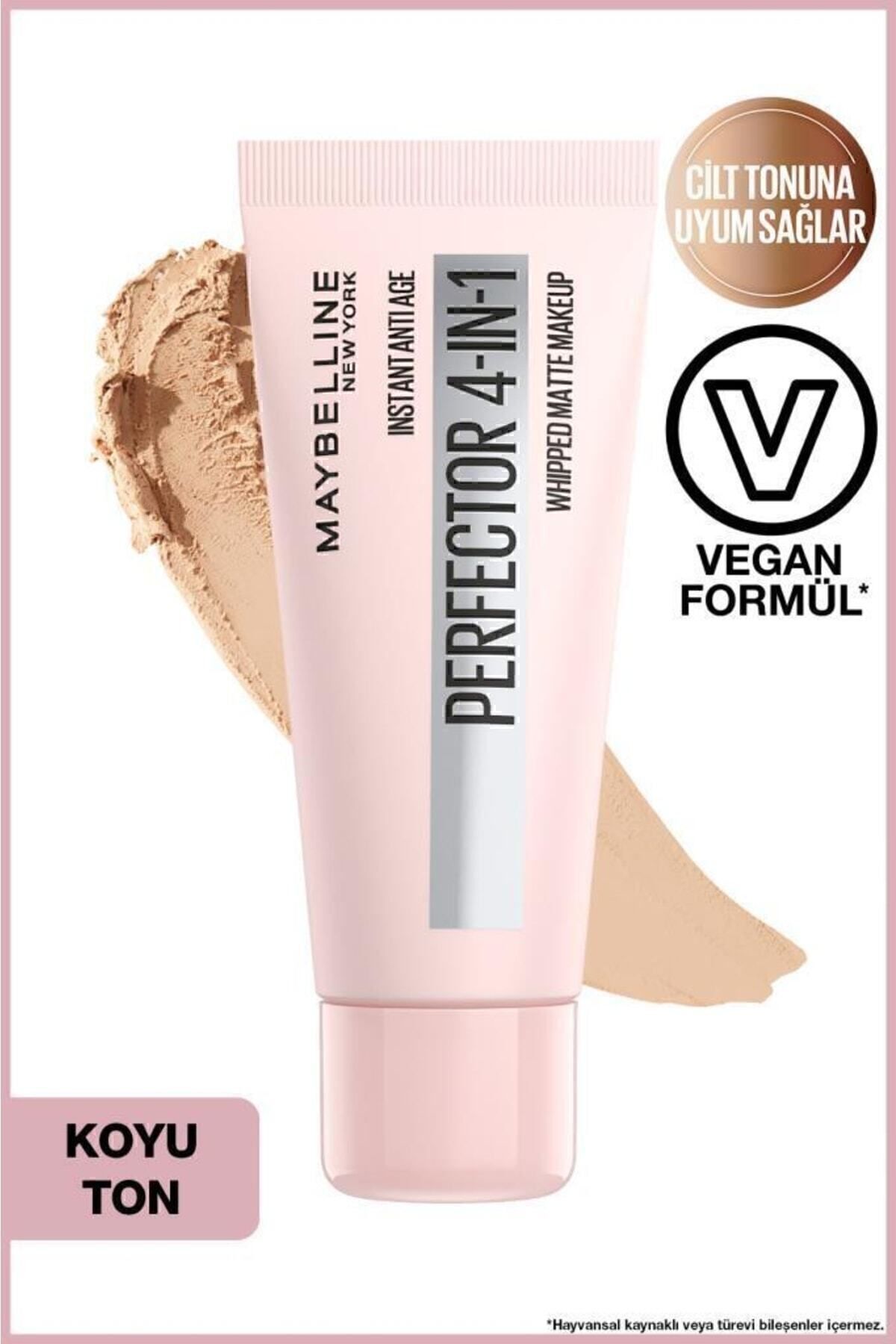 Maybelline New York پایه فوری چهار تاثیر یک پوشش رنگ پوست تیره متوسط