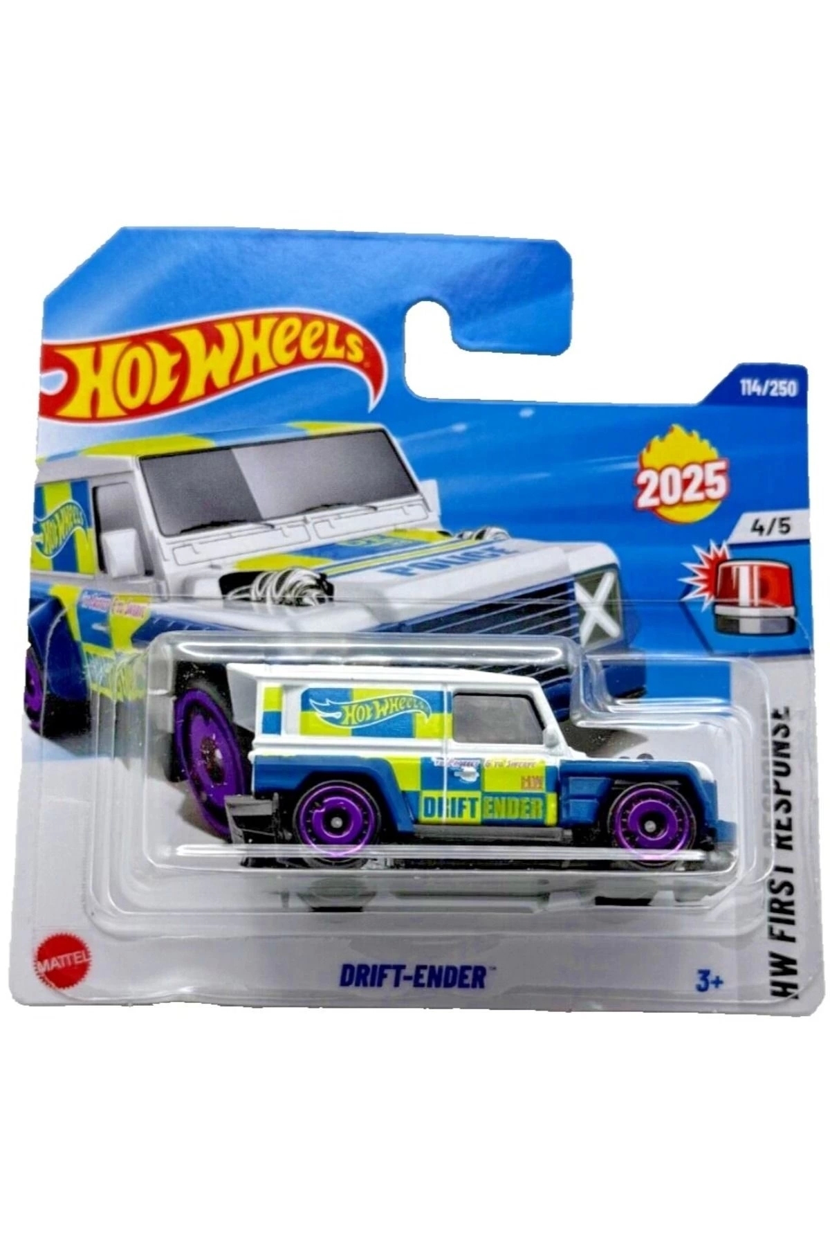 ماشین اسباب بازی اسباب‌بازی کلکسیونی با تم پلیس خودرو مدل DRIFT ENDER 2025 HOT WHEELS