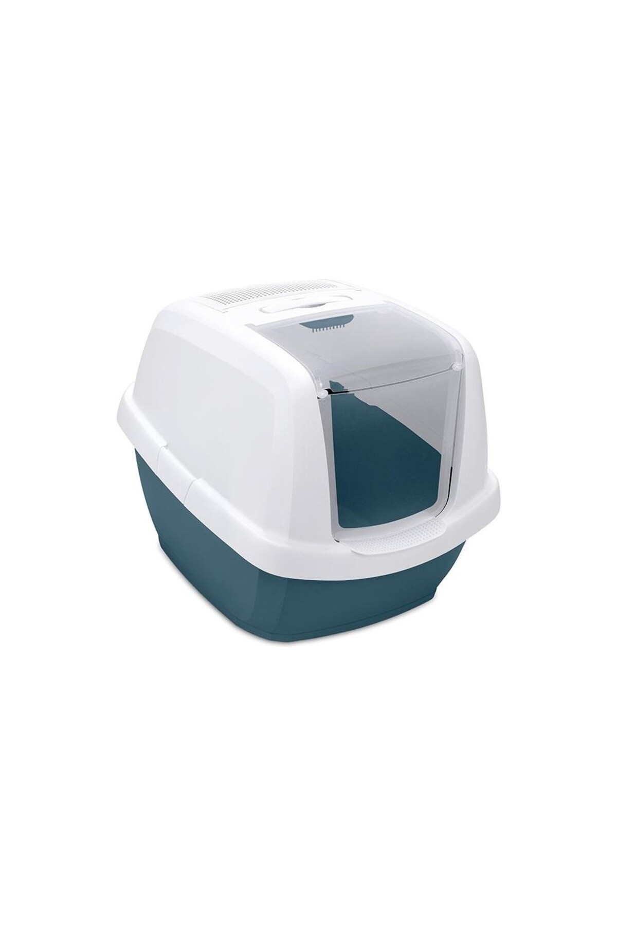 توالت سرپوشیده گربه ایمک Imac Maddy Junior، آبی نفتی، ۵۷×۴۳×۴۱ سانتی‌متر
