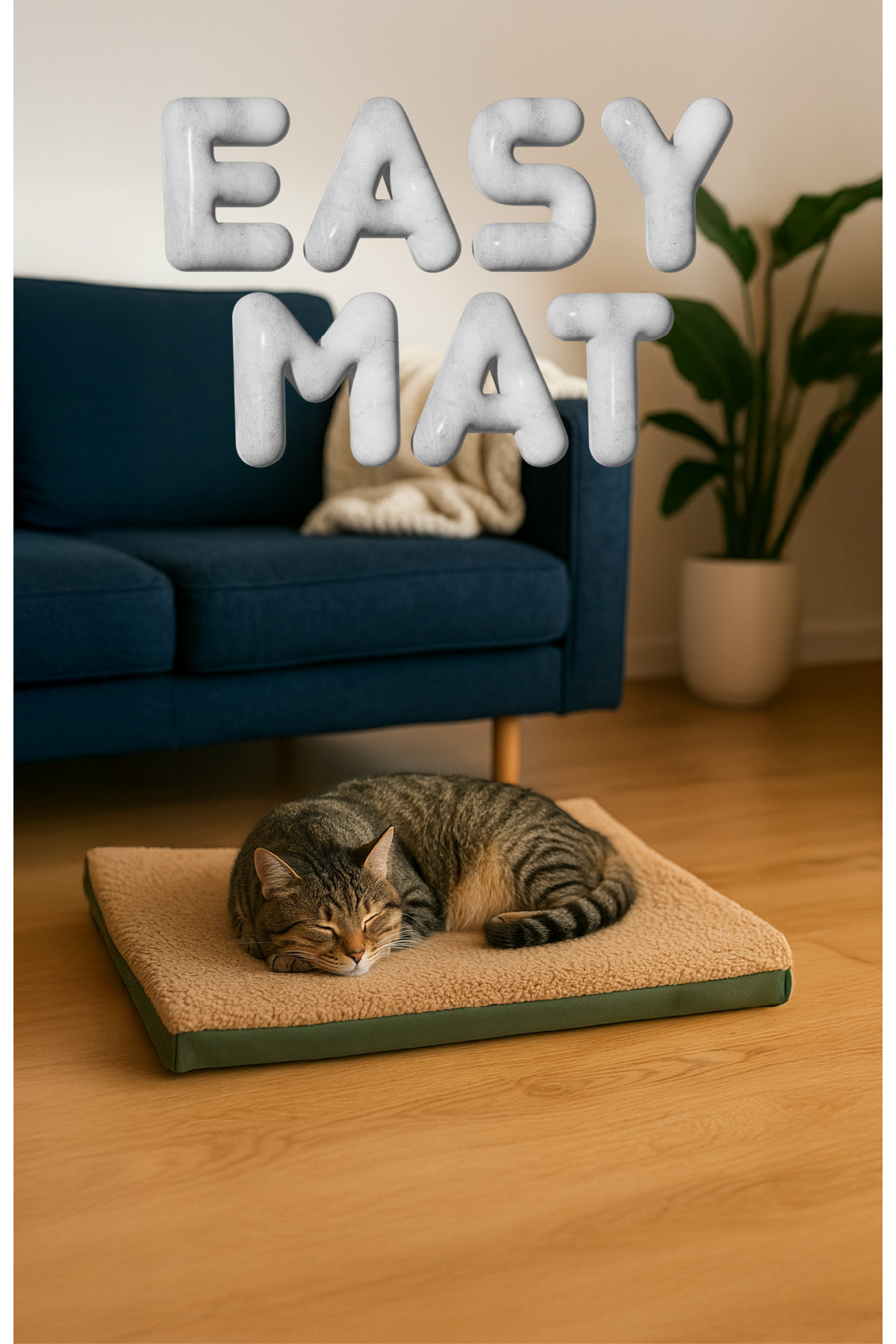 مت گربه و سگ جونگولیکا پت پروداکتس Jungolica Pet Products EasyMat، دوطرفه و قابل شست‌وشو خاکی