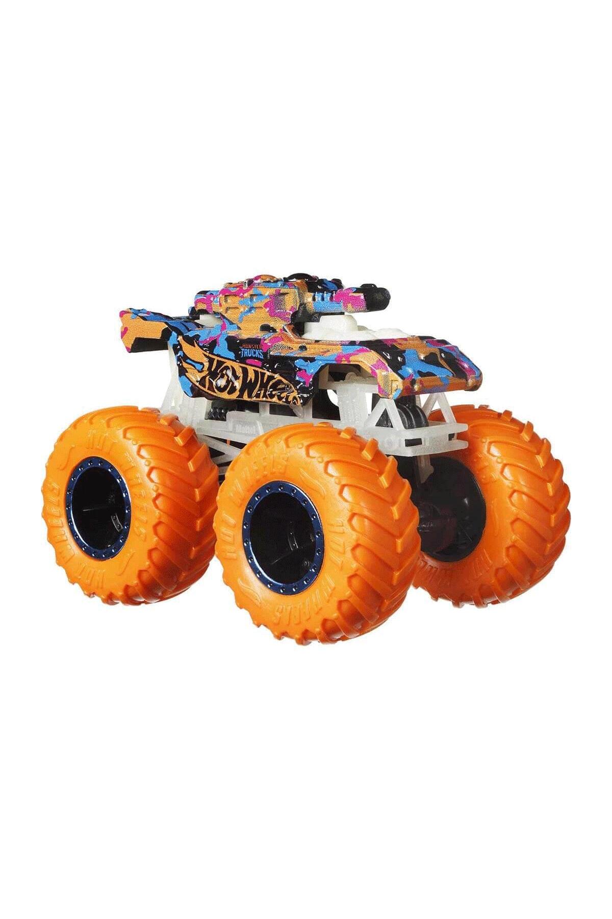 اسباب بازی های فیگور دیگر HCB57 هیولا کامیون ها در تاریکی وسایل نقلیه می درخشند از ترکیه HOT WHEELS