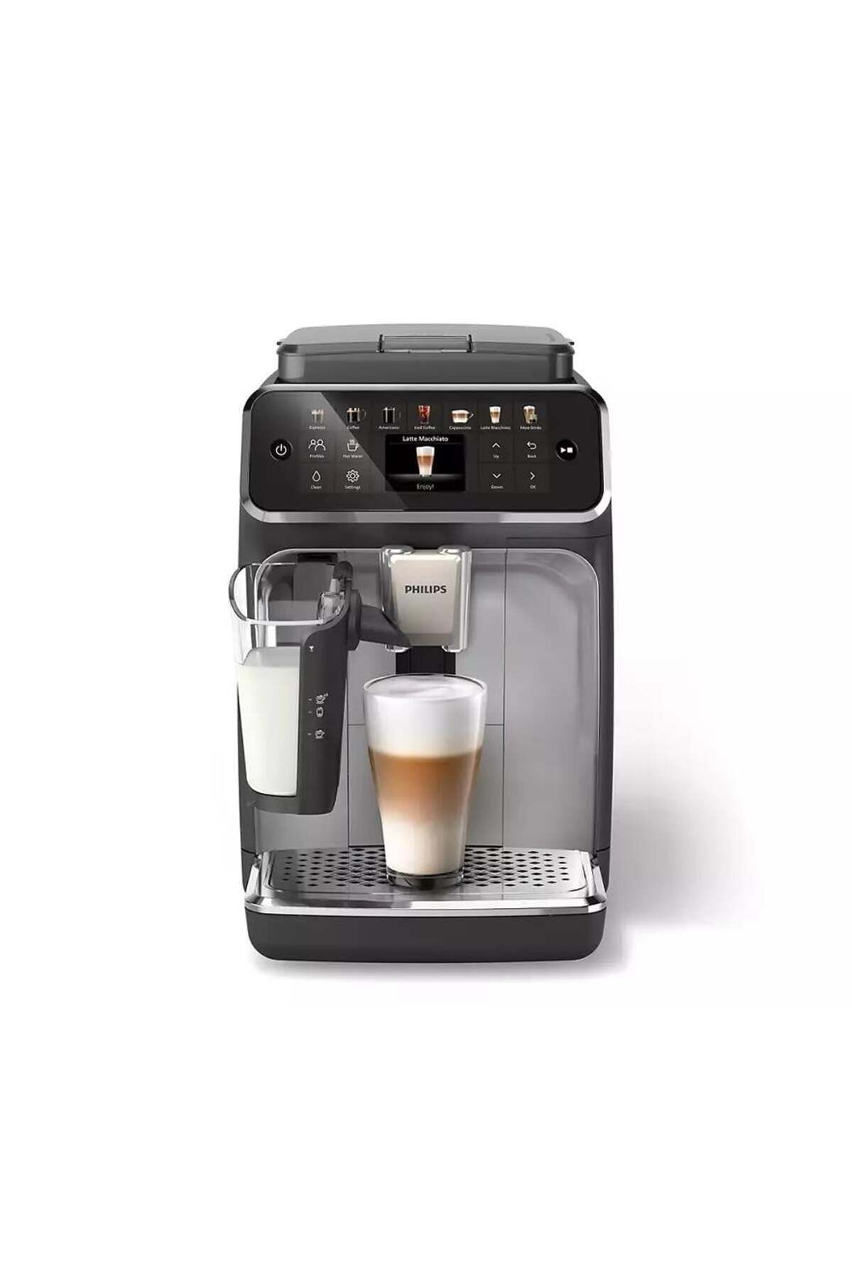 دستگاه اسپرسو و کاپوچینو اسپرسوساز تمام اتوماتیک سری LATTEGO 4400 12 نوشیدنی سرد گرم استارت سریع EP4446 70 اورجینال Philips