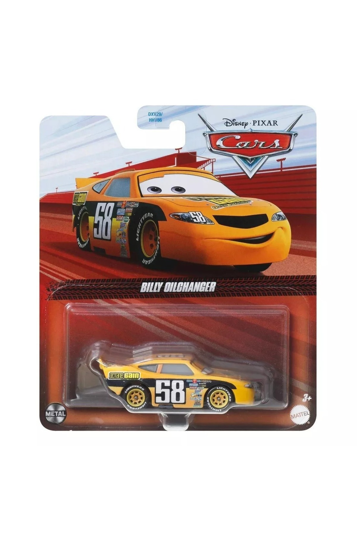 ماشین اسباب بازی DISNEY PIXAR CARS BILLY OILCHANGER NUMBER 58 مدل مسابقه فلزی Cars