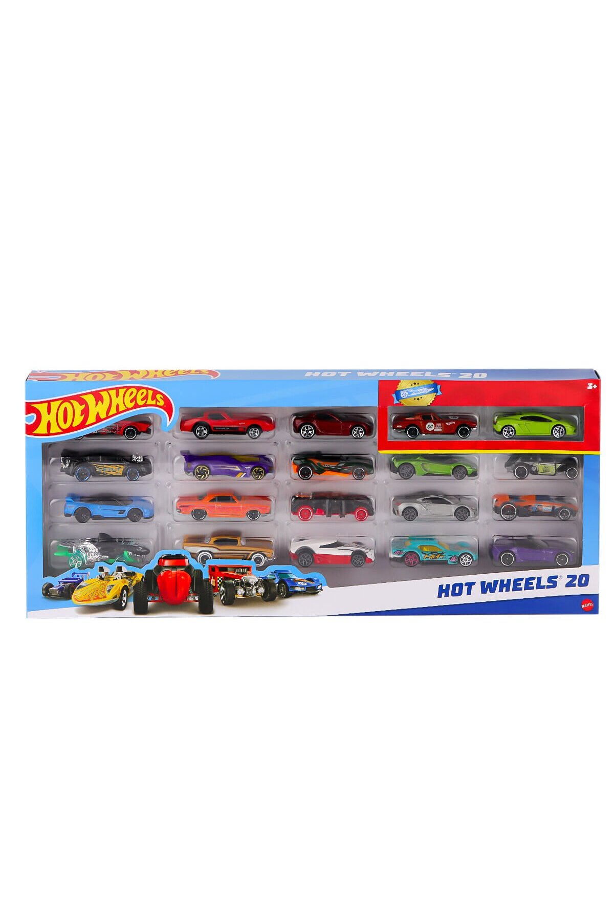مدل خودرو ست ماشین 20 تکه H7045 HOT WHEELS اورجینال HOT WHEELS