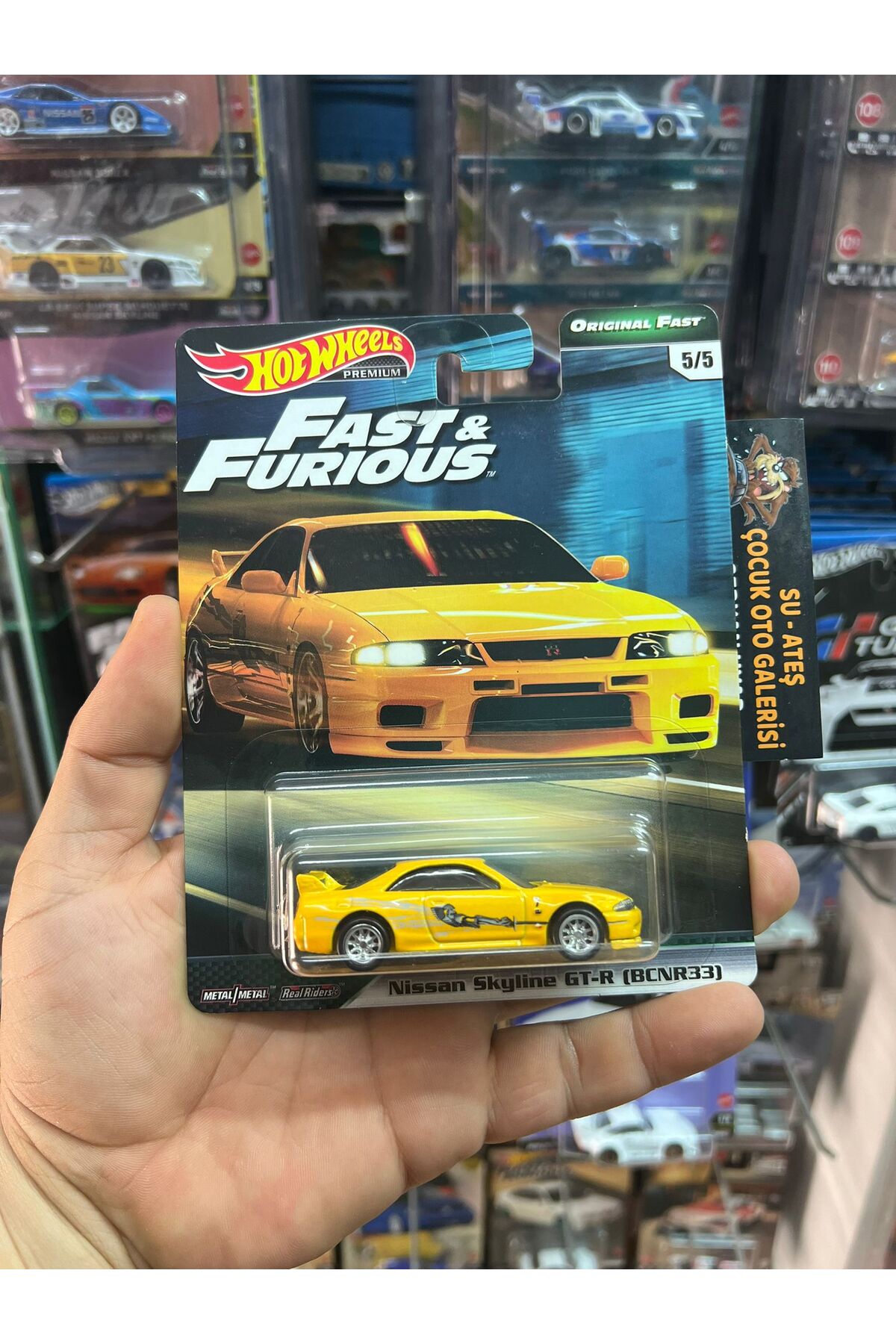 ماشین اسباب بازی نیسان اسکای لاین GT R BCNR33 مربوط نادرترین مدل از ترکیه HOT WHEELS