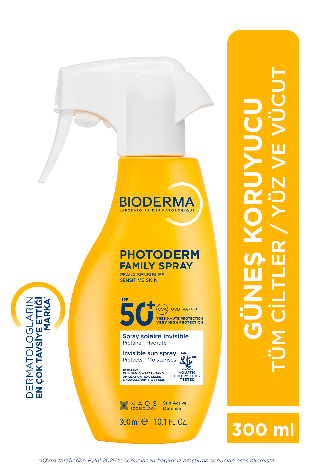 Bioderma اسپری حفاظتی ضدآفتاب SPF50 + با عنوان فتودرم 300 میلی لیتر