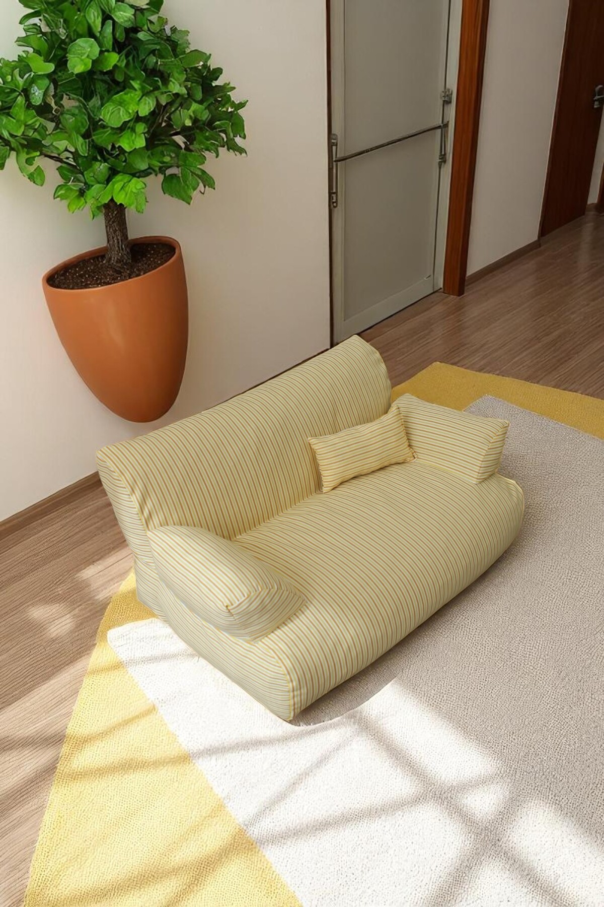 تخت بالش‌مانند گربه و سگ پت‌وود Petwood، مشکی و قابل شست‌وشو