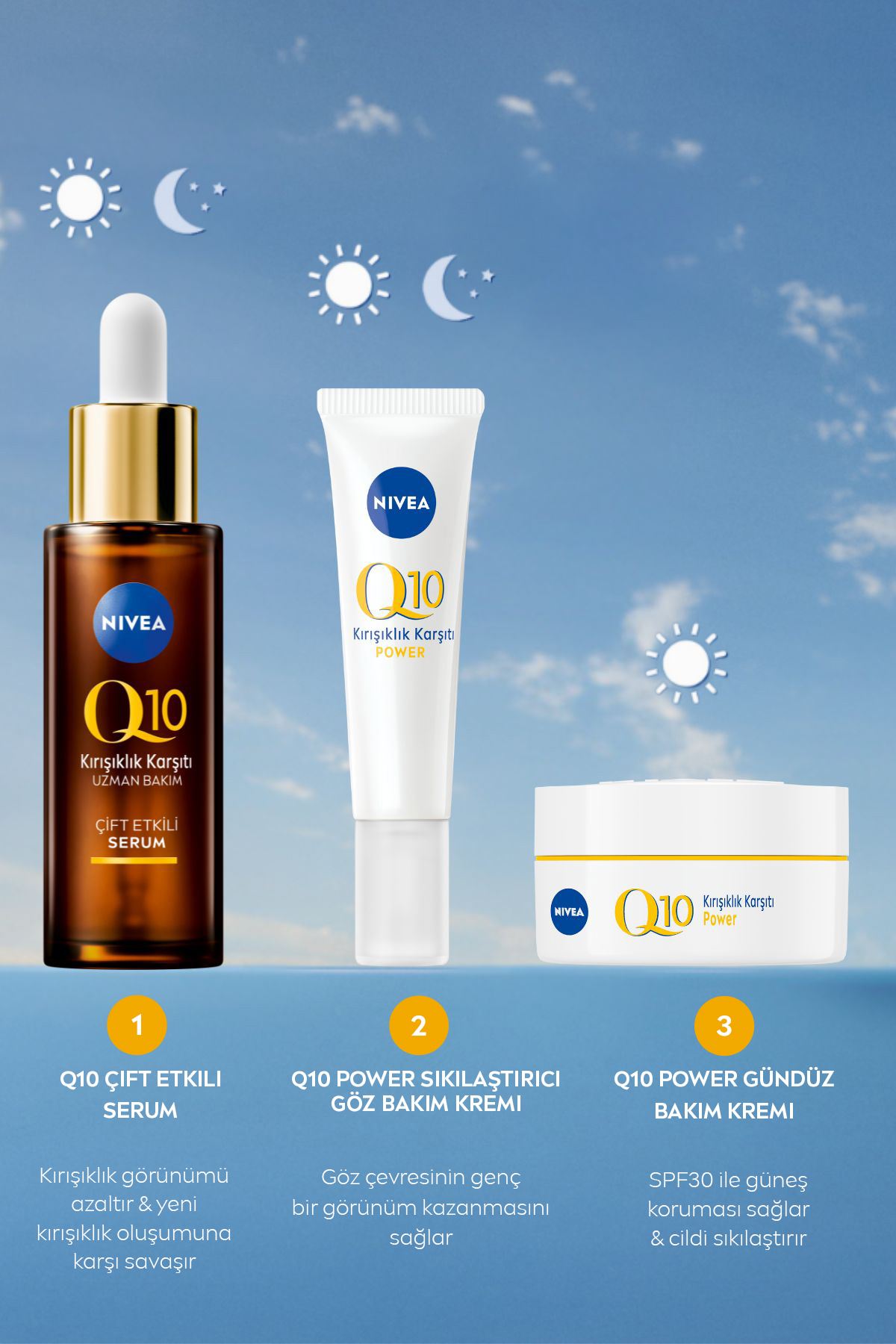 NIVEA کرم مراقبت از چشم ضد چین و چروک Q10 15 میلی لیتر