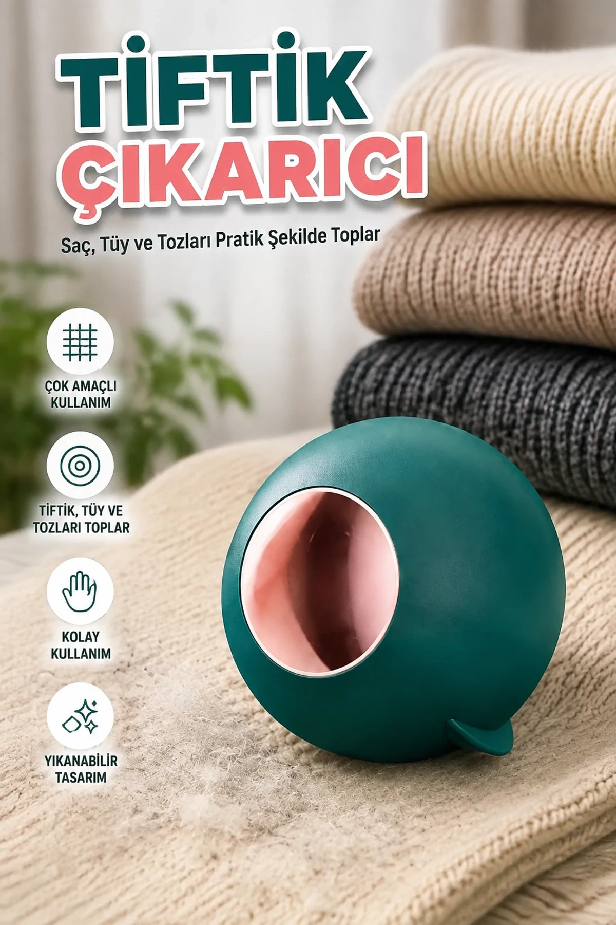 توپ و رولر چندمنظوره جمع‌آوری پرز و موی حیوانات کنرودی Canrodi، مدل P126963S6765