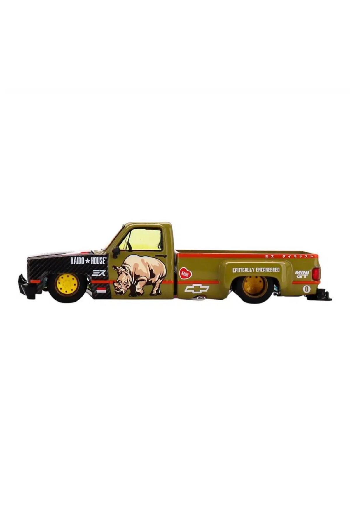 مدل خودرو ماشین 153 KAIDO HOUSE MIZU DIECAST CHEVY SILVERADO سوماتران راینو 1 64 اورجینال mini gt