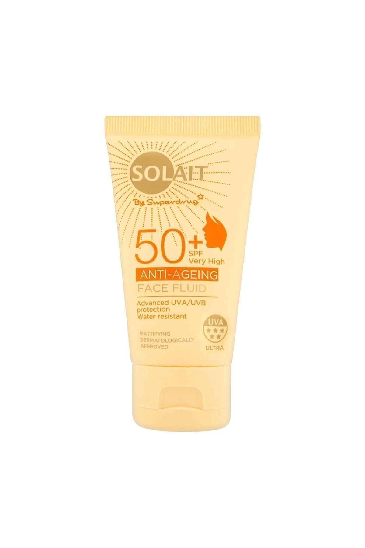 کرم ضد آفتاب صورت پیری 50 میل SPF50 MAT نمای Solait
