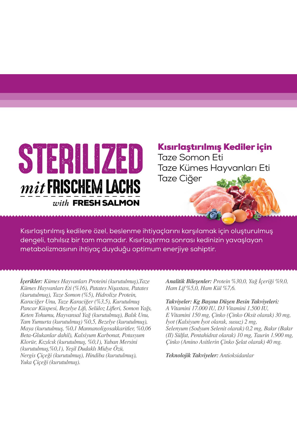 غذای خشک گربه عقیم‌شده نوتری فیلاین nutrifeline Nutri Feline سری Sterilized با سالمون تازه، ۲ کیلوگرم