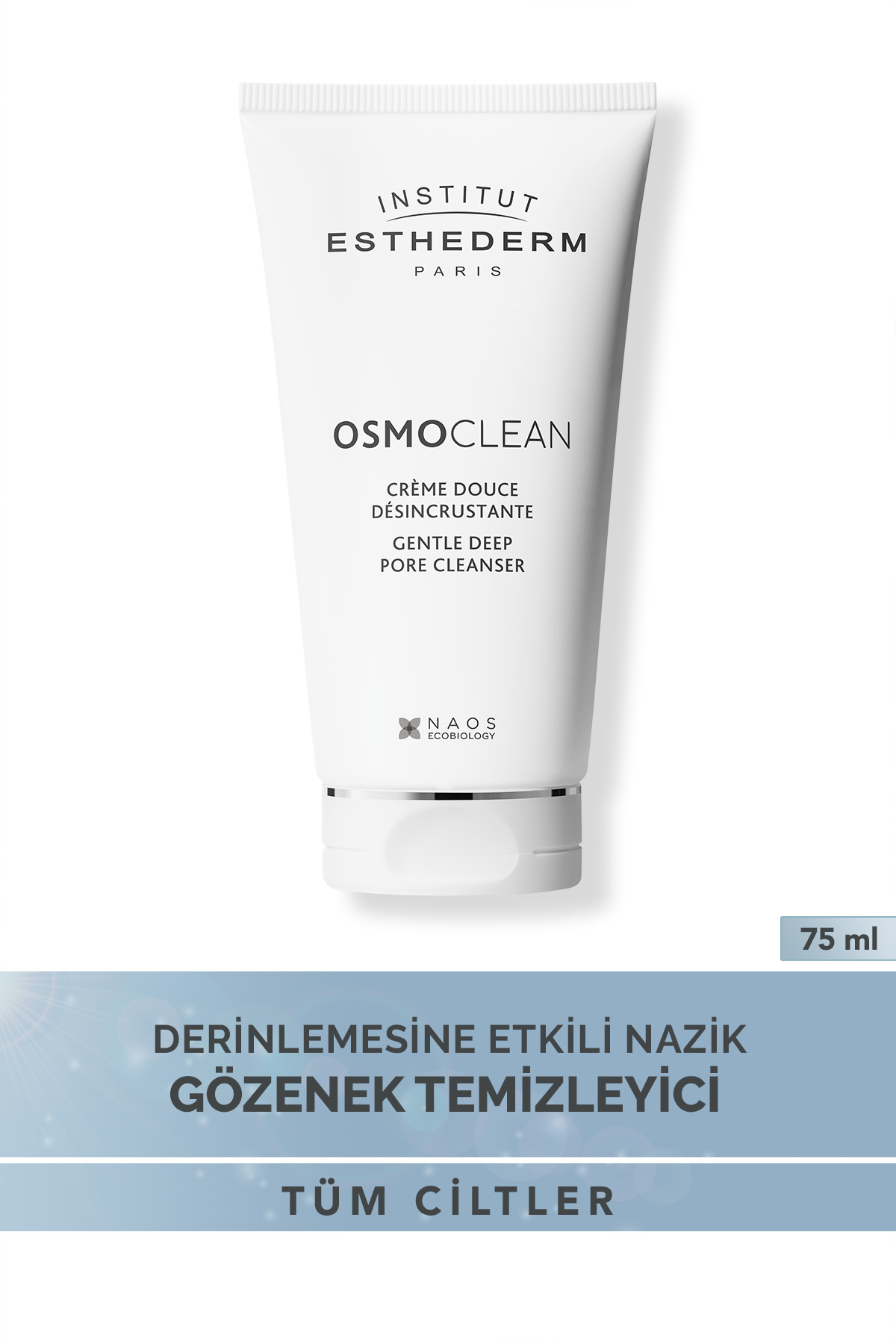 INSTITUT ESTHEDERM پاک کننده عمیق منافذ پوست ملایم بافت کرمی 75 میلی لیتر