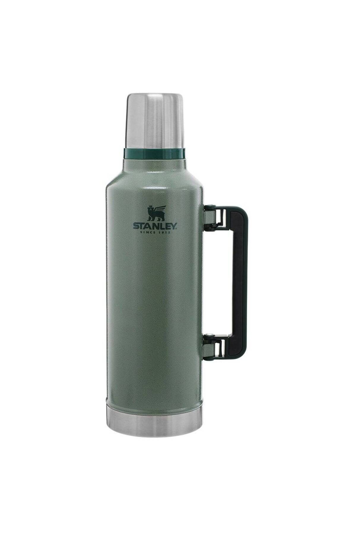 فلاسک قمقمه کلاسیک وکیوم استیل ضد زنگ 2.3 لیتری سبز اورجینال Stanley