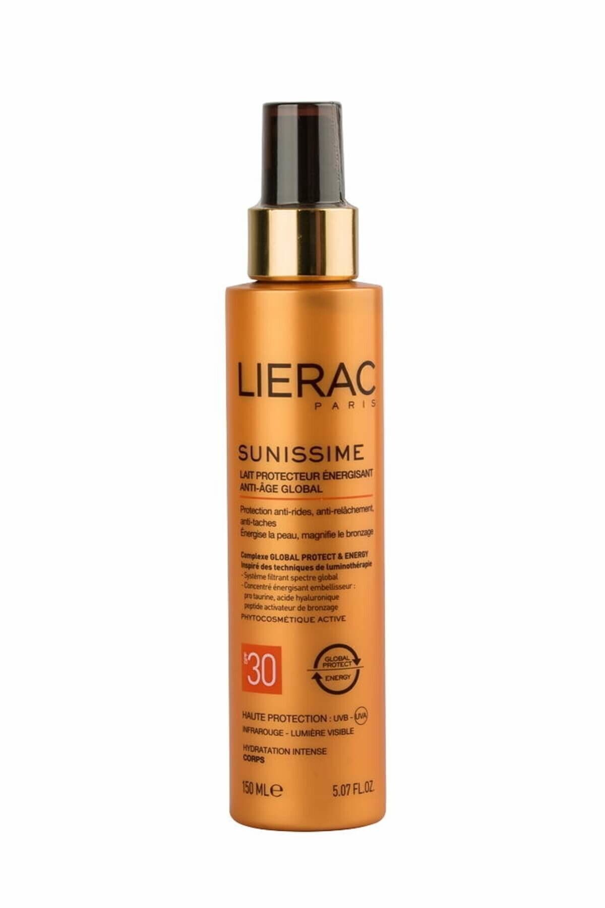 Lierac ضد لکه ضد لکه ضد آفتاب شیر آفتابی انرژی‌بخش Sunissime SPF 30 150 میلی لیتر