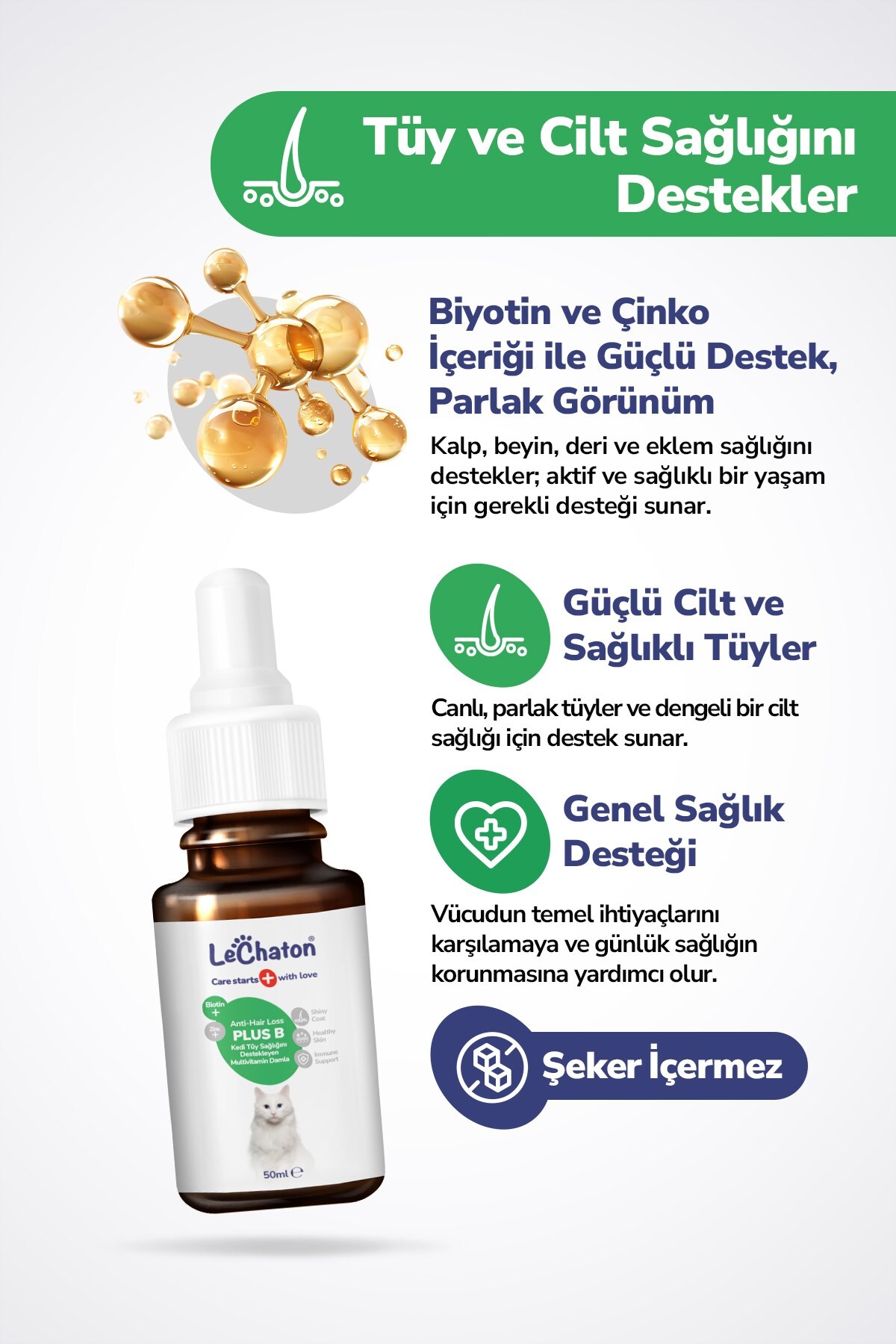 مکمل چندفرمی گربه لچاتون پت‌کر LeChaton Pet Care