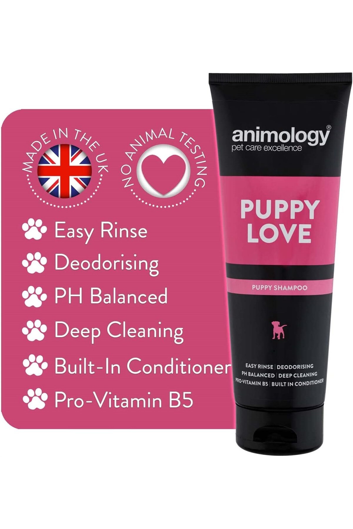 شامپو توله‌سگ انیمولوژی Animology Puppy Love، ۲۵۰ میلی‌لیتر، APL250