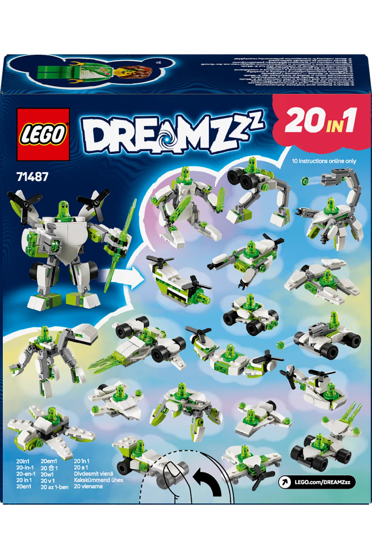 لگو و اسباب بازی های ساخت محور ® DREAMZZZ™ Z BLOB'S ROBOT AND VEHICLE ADVENTURES 71487 7+ ست ساختمان خلاق 121PR از ترکیه LEGO