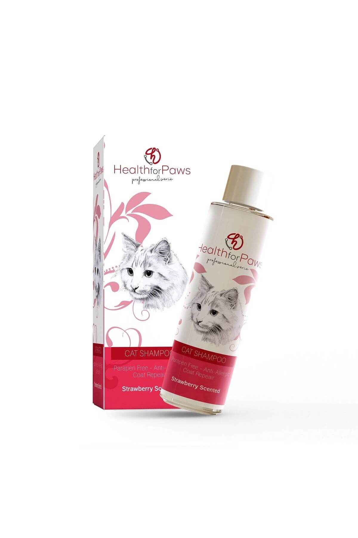 شامپو گربه توت‌فرنگی هلث فور پاوز HEALTH FOR PAWS