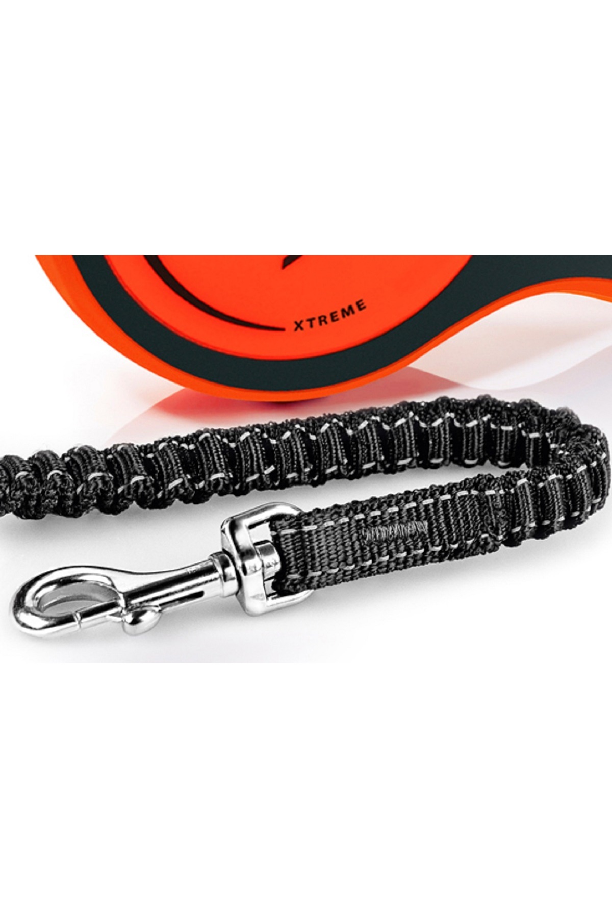 قلاده نواری جمع‌شونده سگ فلکسی Flexi Xtreme S، طول ۵ متر، تا ۲۰ کیلوگرم، نوار نارنجی