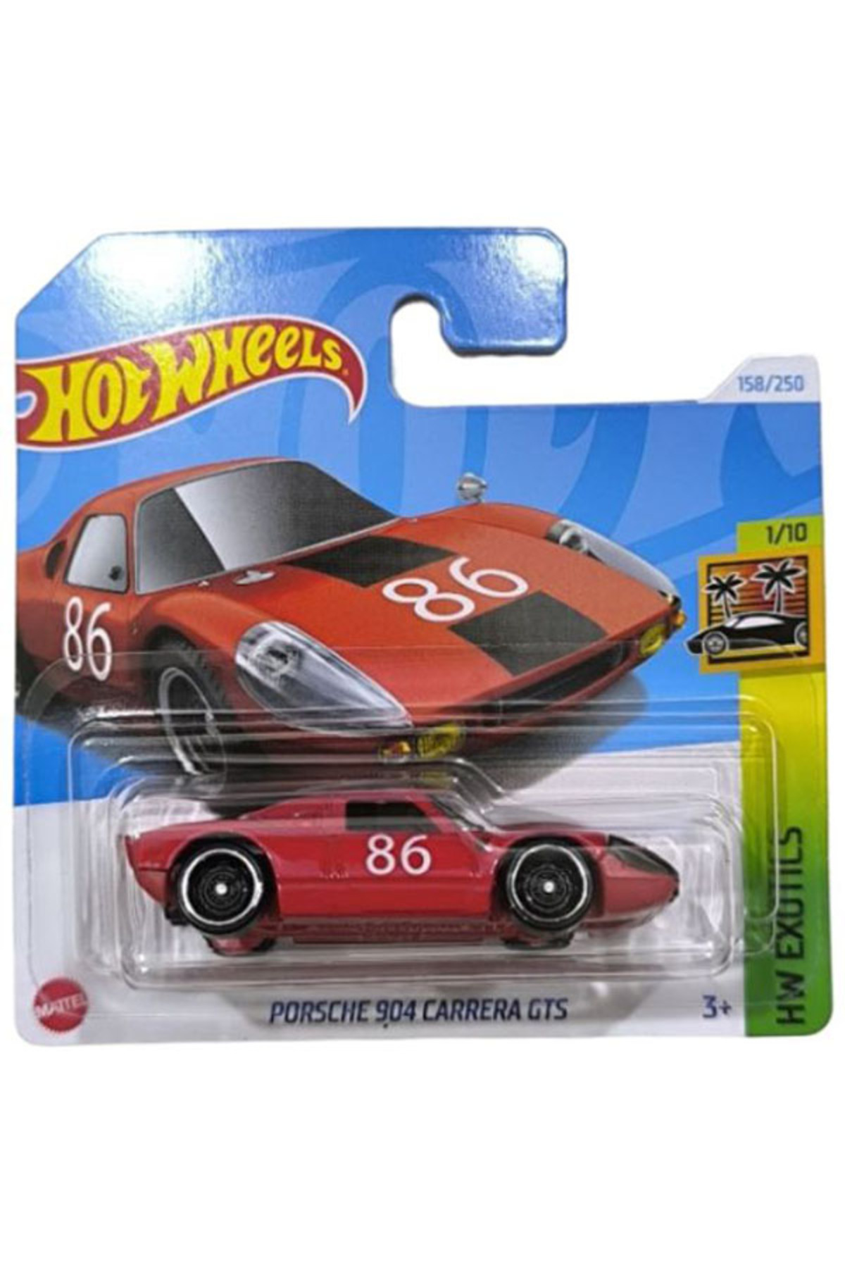 ماشین اسباب بازی PORSCHE 904 CARRERA GTS قرمز 1 64 هات ویلز اورجینال HOT WHEELS