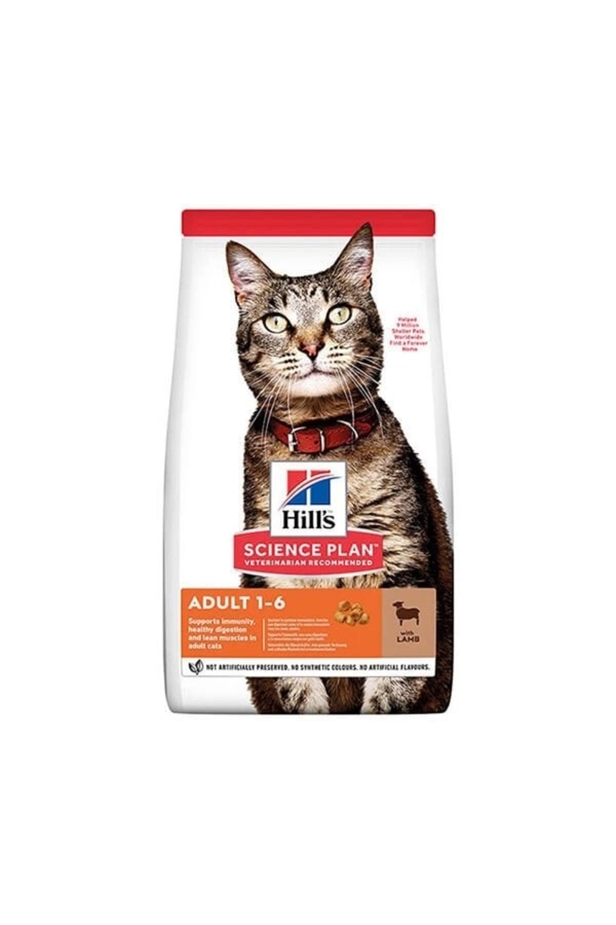 غذای خشک گربه بالغ هیلز Hill's Science Plan با طعم بره، ۱٫۵ کیلوگرم 1.5 Kg