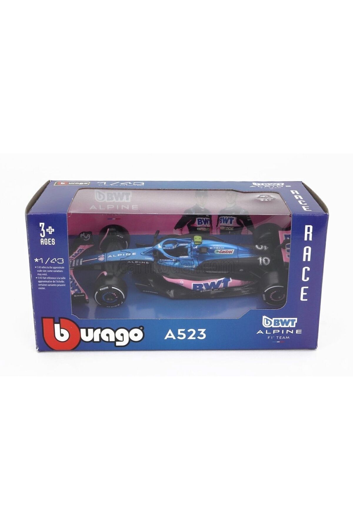 مدل خودرو FORMULA 1 ALPINE F1 A523 PIERRE GASLY 43 DIECAST MODEL COLLECTION CAR اورجینال Burago